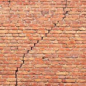 stairstep crack in wall