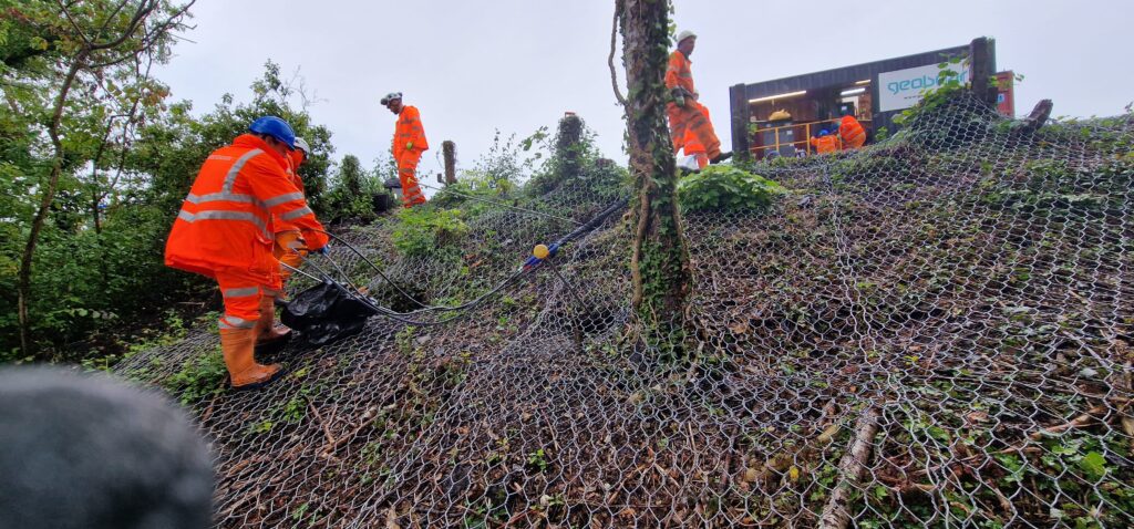 Netting and injection area